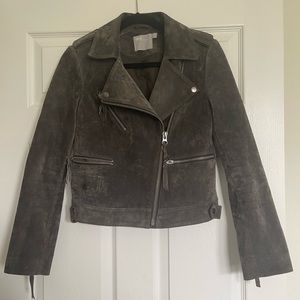 ASOS Suede Moto Jacket - size 6